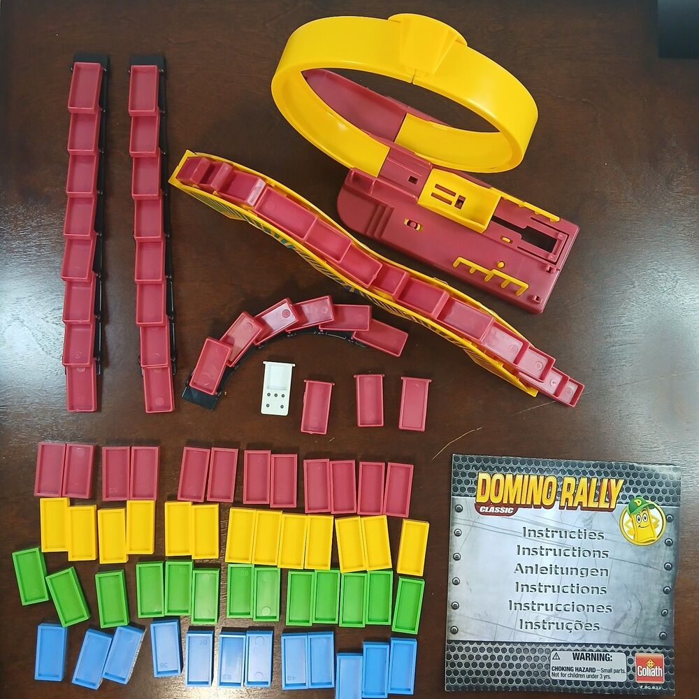 Goliath Domino Rally Classic Original 80 Dominos EUC Game - Picture 3 of 5